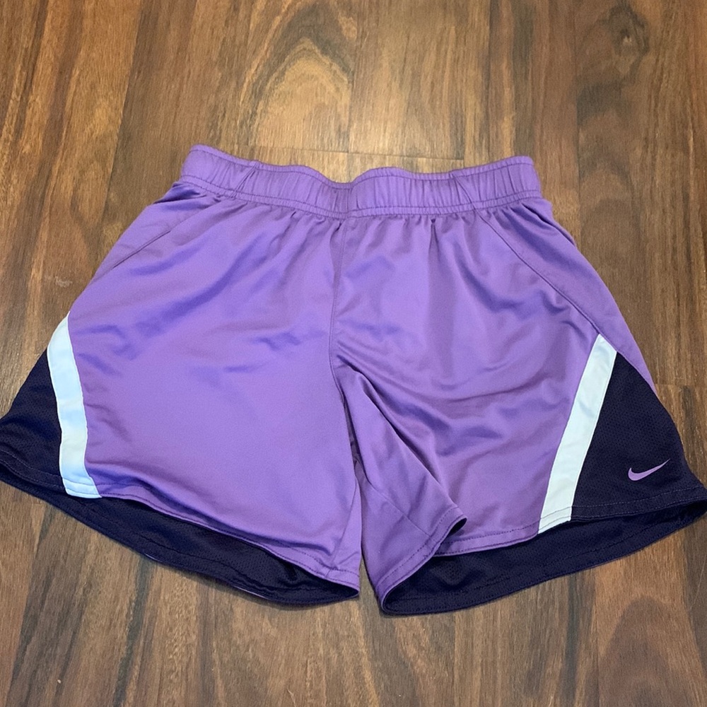 Vintage purple athletic reversible Nike shorts